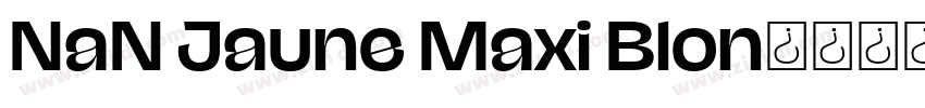 NaN Jaune Maxi Blon字体转换